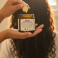 Organic Hair Custard - back scooping with hair