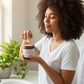 Organic Hair Custard - applying to hair