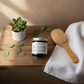 Organic Hair Custard - bathroom shelf