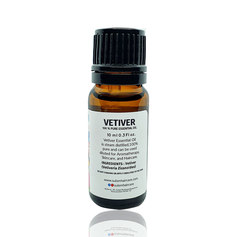 Vetiver 100 % Pure Essential Oil 10ml